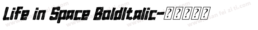 Life in Space BoldItalic字体转换